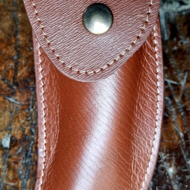 Yatagan brown leather case