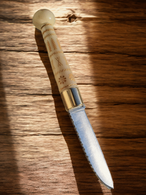 Couteau Makila corne blonde (petit format)