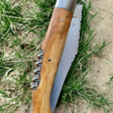 Couteau Yatagan Basque 1695 lame et tire-bouchon