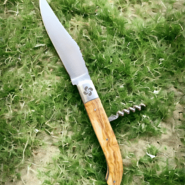 Couteau Yatagan Basque 1695 lame et tire-bouchon