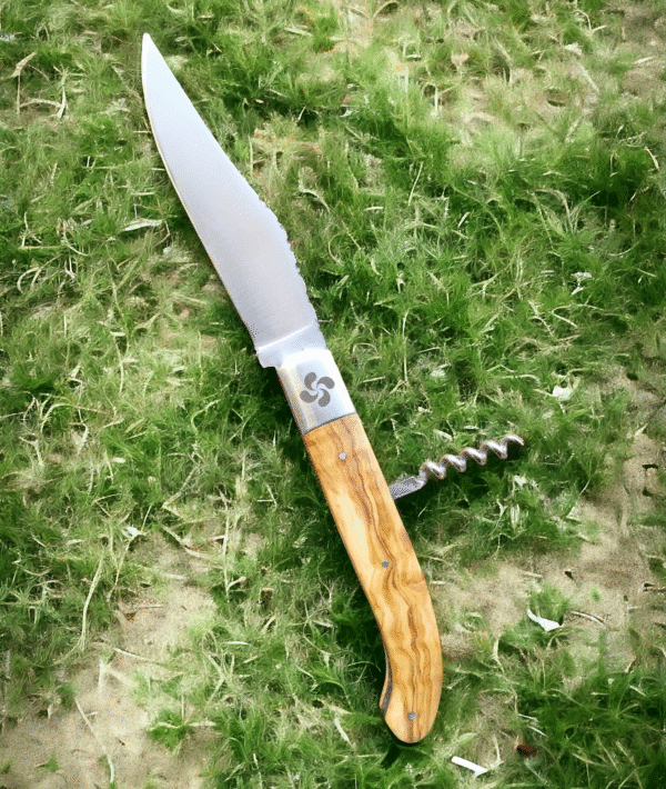 Couteau Yatagan Basque 1695 lame et tire-bouchon