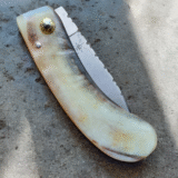 Nivelle knife Basque ewe horn - Image 3
