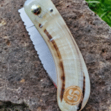 Nivelle knife Basque ewe horn - Image 2