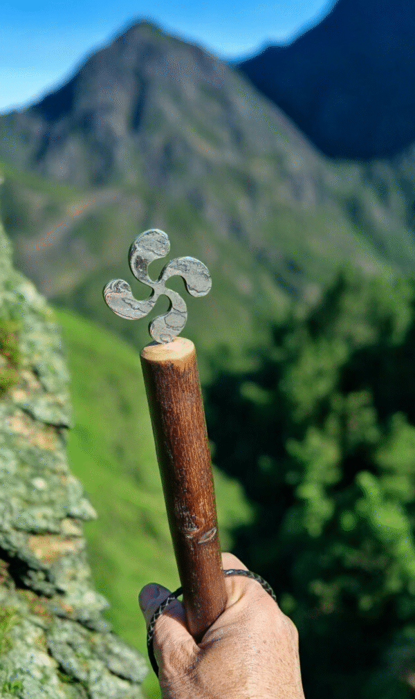 Basque cross walking stick