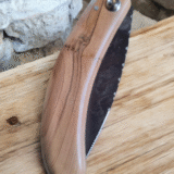 Basque shepherd's knife with juniper and carbon blade - Image 3