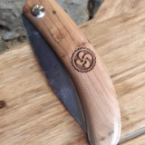Basque shepherd's knife with juniper and carbon blade - Image 2