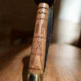 Makila olive wood and black horn knife - Image 2