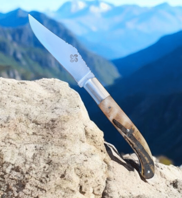 1695 Basque knife Yatagan in horn (medium size)