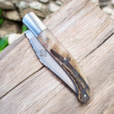 1695 Basque knife Yatagan in horn (medium size) - Image 2