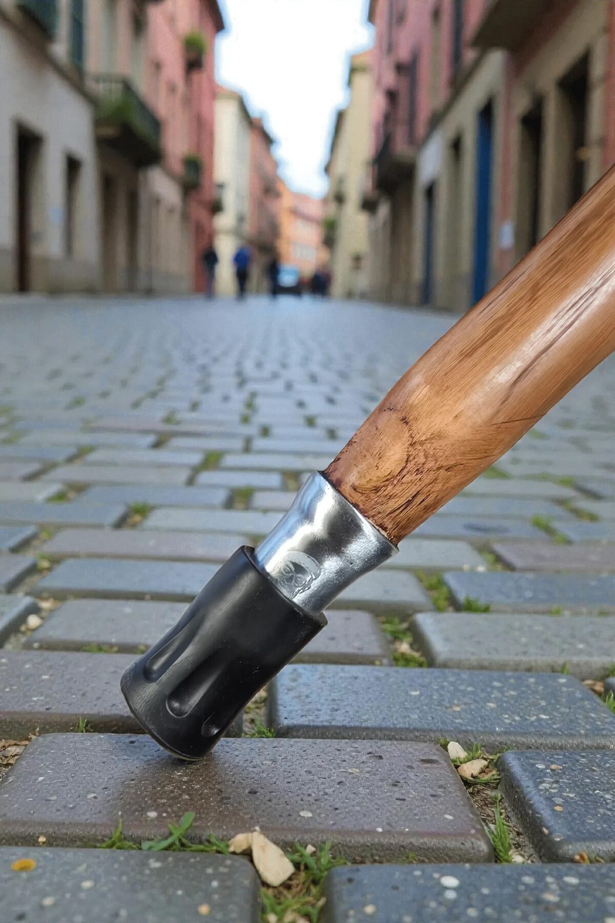 Basque Walking Stick “Terre de bergers” with Wooden and Bone Pommel ...